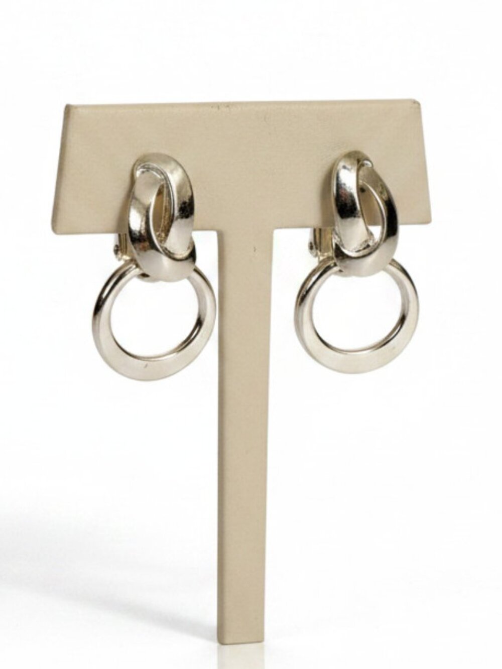 Clip on Silver Earrings